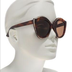 Gucci Swarovski Cat Eye Sunglasses Authentic